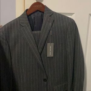 Gray pinstripe Michael Kors suit NWT